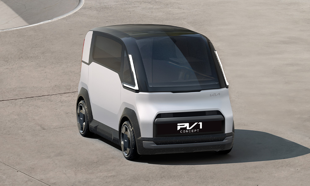 <b>El Kia Concept PV1</b> es el PBV pequeño de la marca, diseñado para responder a las necesidades de movilidad generadas por la urbanización acelerada, los eCommerce y la economía «gig» o colaborativa. Responde a la demanda de clientes que desean poder elegir entre diferentes tamaños de vehículos dentro de una misma marca según sus necesidades comerciales.